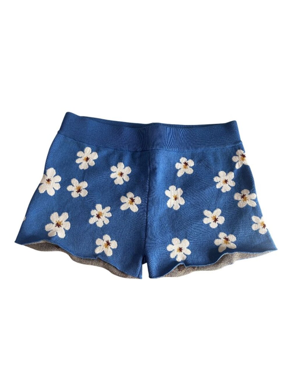 Marni Daisy Shorts in Cobalt